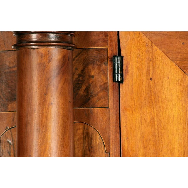 Brown Baroque Wardrobe in Walnut, Basel, Switzerland, 1720s For Sale - Image 8 of 18