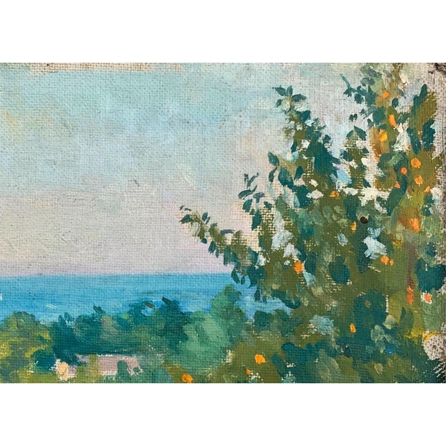 Realism Vintage Ukrainian Impressionist Oil Painting, Rural Landscape, 1961 29-40 For Sale - Image 3 of 6