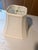 Cream Vintage Porcelain Lamp With Shade For Sale - Image 8 of 8