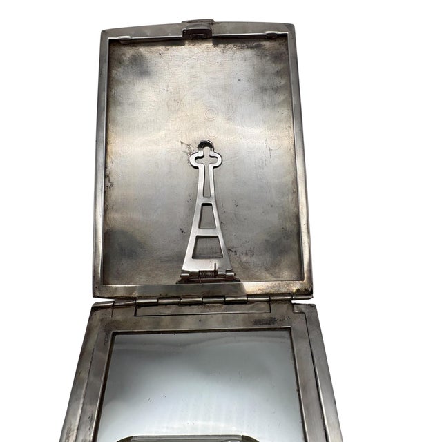 Metal Antique Edwardian Sterling Silver Compact and Coin Purse For Sale - Image 7 of 8