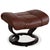 Animal Skin Set of Leather Reno Recliner and Ottoman with Manual Function from Stressless For Sale - Image 7 of 18