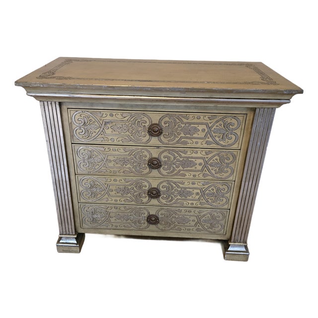 Late 20th Century Renaissance Revival Four-Drawer Chest For Sale