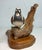 Vintage Original Hand Carved Wood Chas Derascavage Bird Decoy Sculpture Statue For Sale - Image 11 of 17