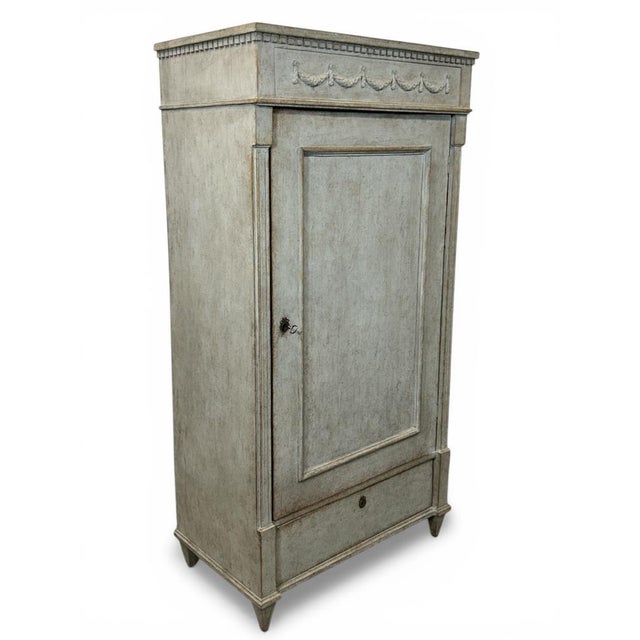 Gustavian (Swedish) Gustavian Linen Cupboard, 1880s For Sale - Image 3 of 9