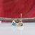 Aquamarine Stud Earrings, 14k Solid Gold, 5mm Trillion Cut March Birthstone, Pair For Sale In Columbus - Image 6 of 7