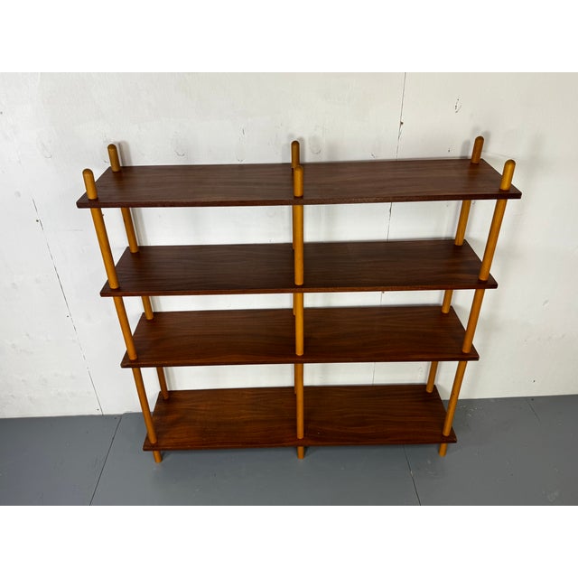 Mid-Century Modernist Teak Stick Wall Cabinet attributed to Willem Lutjens for Gouda Den Boer, 1950s For Sale - Image 13 of 15