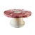 Decorative Footed Centerpiece Bowl in Red Marble by Forzini For Sale - Image 9 of 9