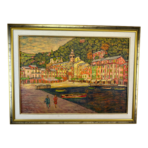 Malcesine on Lake Garda Painting Art by Enzo Leone