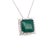 Green Diamond Emerald Necklace Platinum 9.70 TCW GIA Certified For Sale - Image 8 of 10