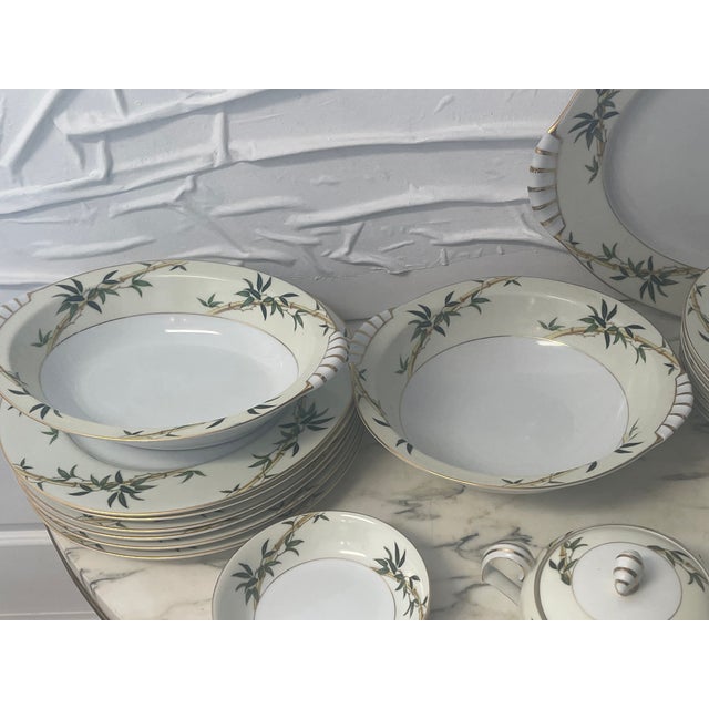 Vintage Bali Hai Kent Japanese Porcelain Dinnerware - 31 pcs For Sale In Miami - Image 6 of 9