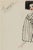 Jonathan Adler Vintage French Fashion Wall Art Print – White Coat & Black Dress, 12" X 16" For Sale - Image 4 of 8