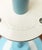 German Postmodern Table and Floor Lamps with Light Blue and White Swirl Pattern, 1980s, Set of 2 For Sale - Image 18 of 18