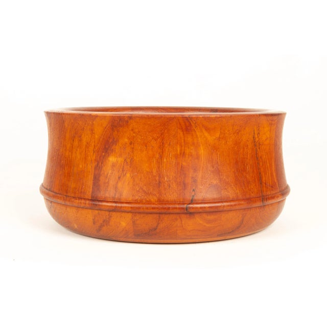 Brown Mid-Century Danish Teak Bowl by Richard Nissen for Nissen Denmark, 1960s For Sale - Image 8 of 8