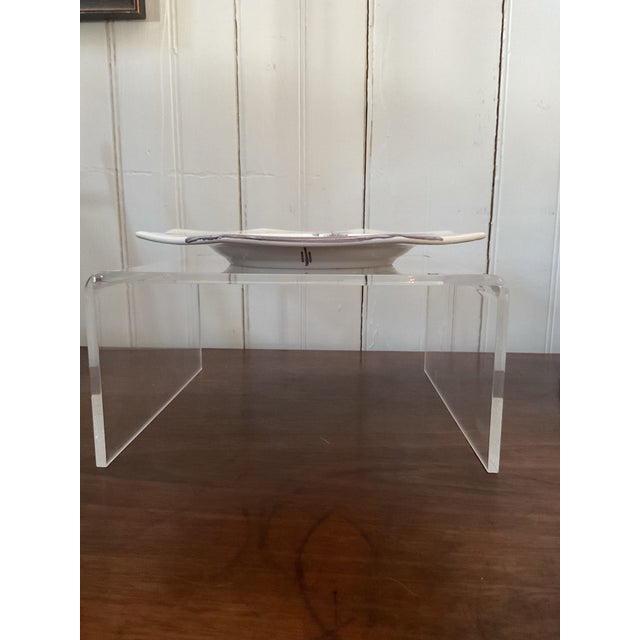 Isis Salad, Dessert or Appetizer Plates, 8” Hand Painted Ceramic - Set of 8 For Sale - Image 10 of 12