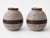 Brown Art Deco French Companion Ceramic Vases from Odyv Berlot-Mussier, 1930s, Set of 2 For Sale - Image 8 of 9