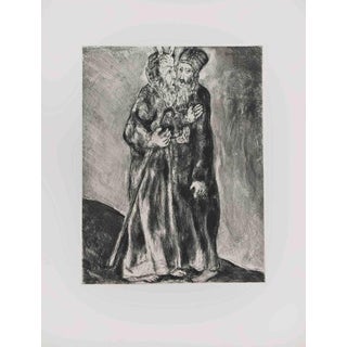 Marc Chagall, Moses and Aaron, 1956, Etching For Sale