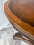 Wood 1930s French Art Deco Burl Wood Gueridon Table, Hand Painted Pedestal Base For Sale - Image 7 of 8