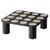 Black Oak Structure Table with Multiple Light Travertine Inserts by Ultramobili For Sale - Image 9 of 9