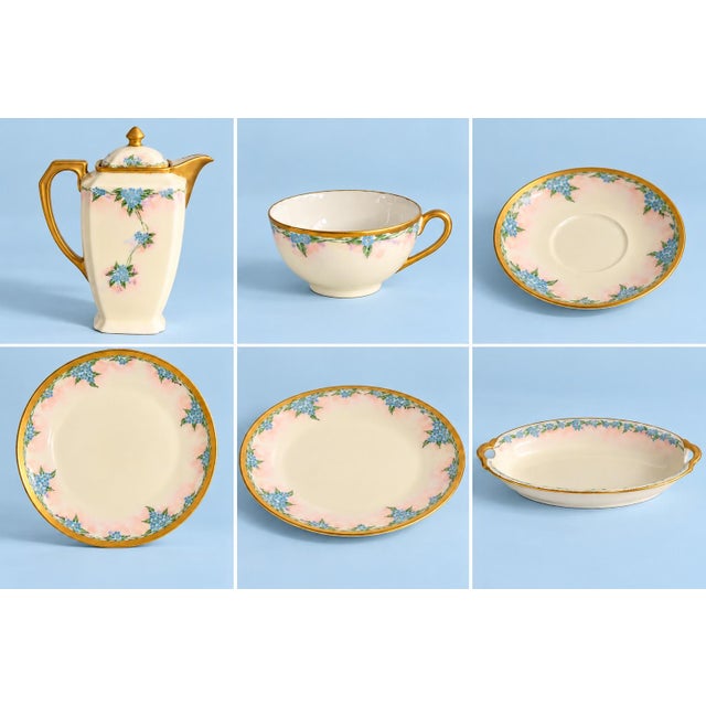 1920s 1920s Art Deco Charning Czech Teapot and Plates - 10 PCS For Sale - Image 5 of 10