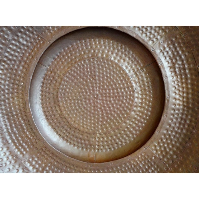 Farmhouse Vintage Iron Hammered Wall Plate For Sale - Image 3 of 5