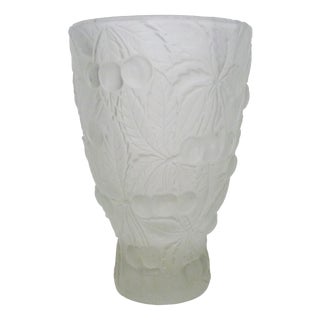 Vintage Crystal Vase, 1970s For Sale