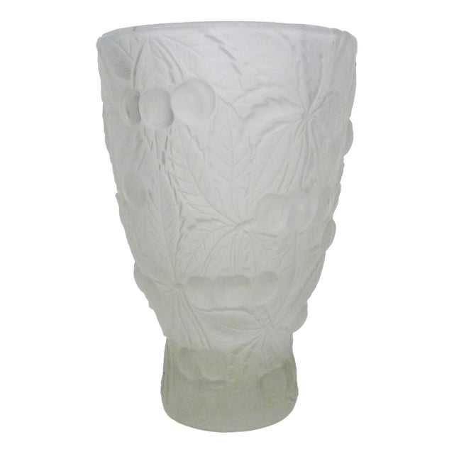 Vintage Crystal Vase, 1970s For Sale