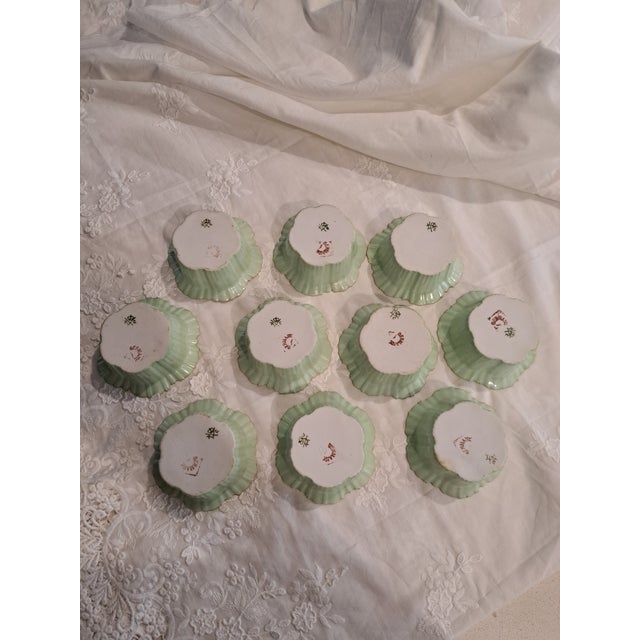 Ceramic Antique Dessert Cups and Saucers - Set of 20 For Sale - Image 7 of 17
