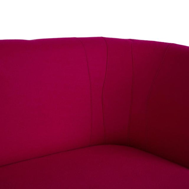 Powder 2-Seater Sofa in Magenta Fabric from Brühl For Sale - Image 5 of 14