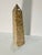 This obelisk is solid marble Height 14.25 inches Beautiful graining pattern throughout