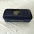 Antique Mallett the Octagon Georgian Blue Leather Brooch Box Velvet Lined For Sale - Image 4 of 5