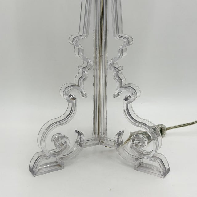 1980s Ferruccio Laviani "Bourgie" Crystal Table Lamp for Kartell, Italy For Sale - Image 14 of 18