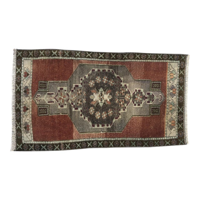 1960s Vintage Bohemian Wool Rug For Sale