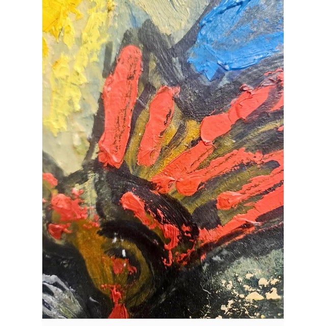 Ivo David, Italian American Surrealist Oil Painting Ivo David Trilogia Chromatic Surrealism, 1991 For Sale - Image 16 of 16