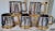 Here is a set of solid, sturdy drink mugs made of stainless steel and brass. The highest quality for barware, these show...