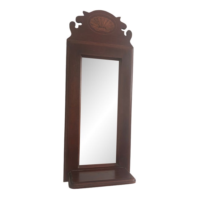 1980s Federal Style Mirror With Shelf For Sale