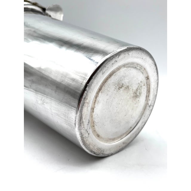 Large French Art Deco Champagne Cooler in Silver-Plated Brass, 1930s For Sale - Image 14 of 15