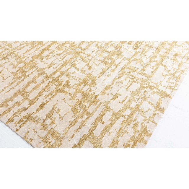 Modern Green Element III Wool & Silk Rug by Doris Leslie Blau Size: 10'4" × 15'0" (314 × 457 cm) The Modern Green Element...