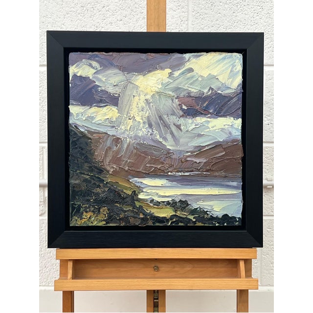 Impasto Oil Painting of Derwent Water in Keswick in the Lake District of England 2011 For Sale - Image 11 of 17