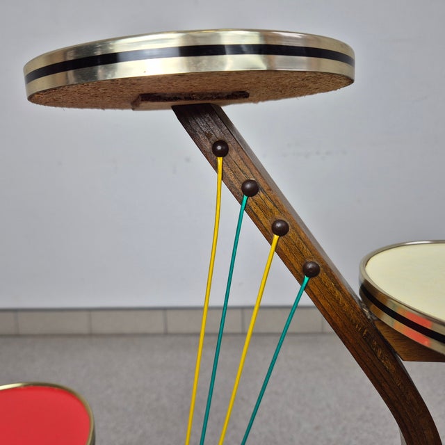 Blue Mid-Century Flower Stand, Germany, 1960s For Sale - Image 8 of 13