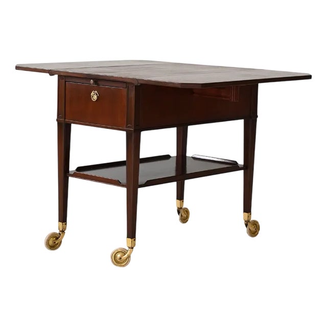 Vintage Scandinavian Mahogany Trolley, 1940s For Sale