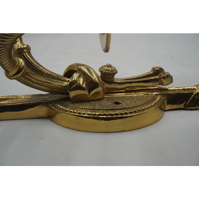 Metal 1980s Pair of Decorative Crafts Electric Wall Sconces For Sale - Image 7 of 10