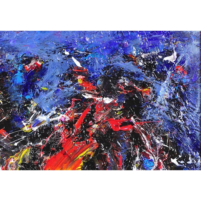 David Wilde, Cock Fight, Impasto Acrylic, 1960s For Sale - Image 8 of 18