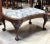 Large English George II Walnut Bench with Carved Legs For Sale - Image 4 of 12