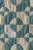 Vintage Teal + Soft Yellow Cotton Drunkard's Path Circle Quilt, Circa 1930s-40s For Sale - Image 9 of 18