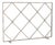 Aged Silver Celeste Fireplace Screen Iron For Sale