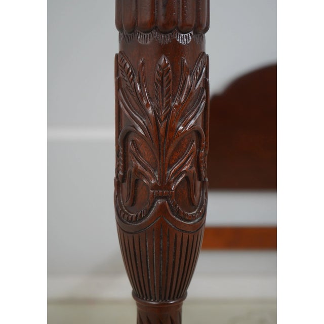 Wood Henkel Harris Mahogany Queen Size Model 151 Poster Bed For Sale - Image 7 of 18