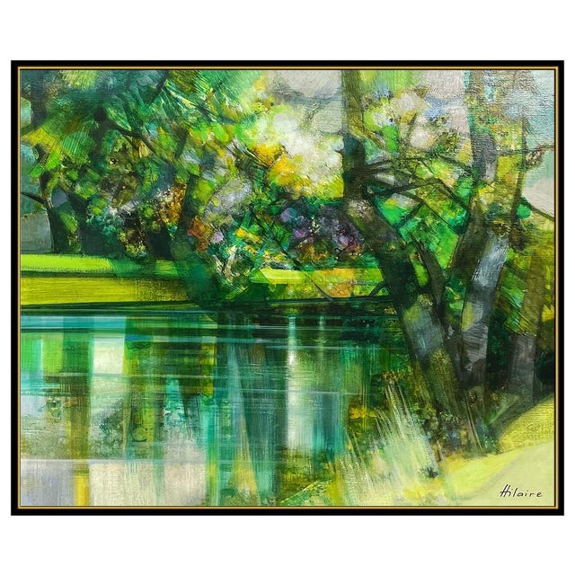 Contemporary Mid 20th Century Etang en Normandie, Camille Hilaire For Sale - Image 3 of 6