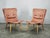 Exceptional pair of shell lounge chairs designed by Miroslav Navrátil and produced in Czechoslovakia during the 1960s....