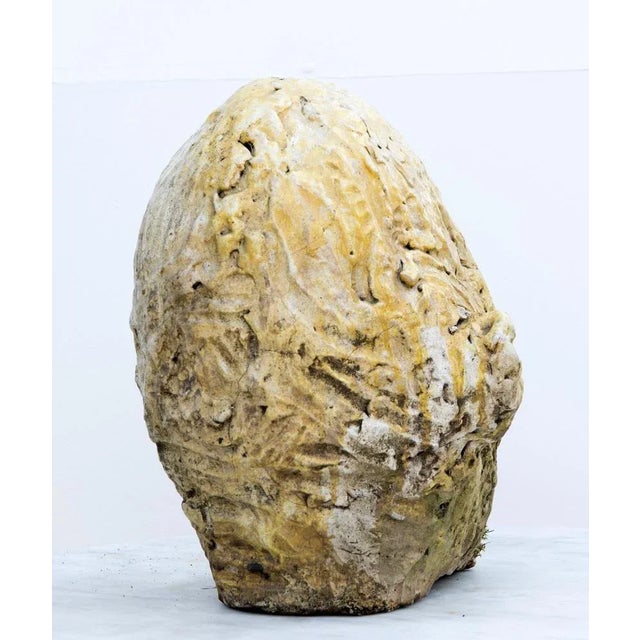 Ceramic Testa Nº 8 Expresionist Ceramic Head in White Stoneware with Bismuth Raku Glaze, 2010s For Sale - Image 7 of 11