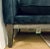 Modern Modern Woven Navy Blue Velvet Sofa For Sale - Image 3 of 5